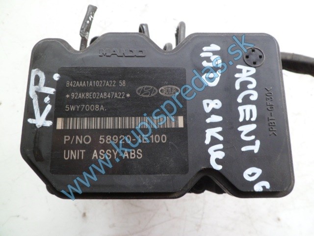 abs pumpa na hyundai accent 1,5crdi, 58920-1E100